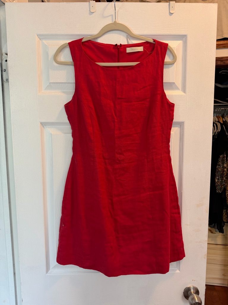 Faithfull The Brand Red Sleeveless Mini Dress